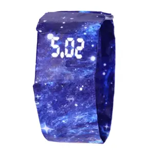 Wholesale Water Resistant Casual Men Women New Paper LED Digital Watches Luminous Electronic Watch