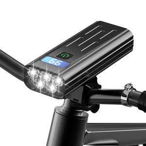 Ensemble de lumières LED rechargeables par USB pour vélo, phare avant et arrière en aluminium, lampe de vélo avant et arrière, lumière de camping en plein air - Product Image 1