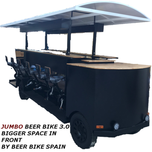 Vélo à bière électrique à pédales, vélo à bière électrique à 4 roues pour la vente de nourriture et de boissons, vélo touristique à bière électrique pour le tourisme - Product Image 6