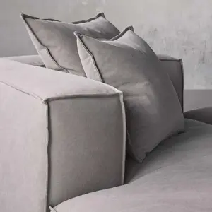 Modernes dickes Kissen 6 Stück Stoßstange U-Form modulare Schnitt möbel Set Wohnzimmer Sofas mit Chaiselongue