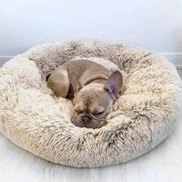 Großhandel Tragbares Weiches Waschbares Luxuriöses Faltbares Rundes Waschbares Haustier-Sofa Hundebetten Luxus