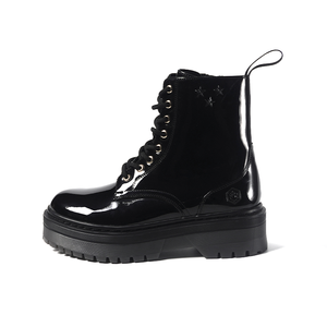 Stivali da Donna alla Moda Impermeabili con Tomaia Alta, Nuove Scarpe di Alta Qualità <span class=keywords><strong>in</strong></span> Pelle con Suola Spessa e Piattaforma - Product Image 5