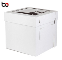 Cajas para Pastel Altas Personalizadas con Ventana, Empaque para Pastel de Bodas