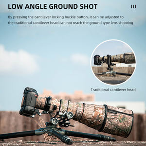 Fotopro professionnel Dslr prise de vue photographique trépied en Fiber de carbone robuste <span class=keywords><strong>pour</strong></span> l'observation des oiseaux chasse en plein air - Product Image 4