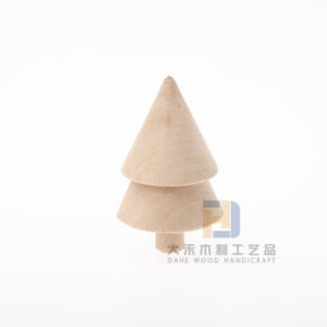 Fai da te Mini albero di natale in legno Xmas Tree artigianato bambini Kid Graffiti disegno giocattolo piolo persone ornamenti decorazioni - Product Image 5