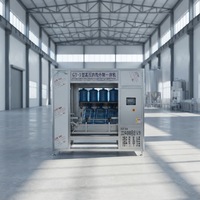 Ligne de production d'eau minérale de 5 gallons, système de remplissage électrique automatique, contrôle PLC, haute précision, emballage en baril en plastique de 2 ml