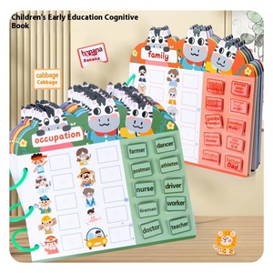 Juguete educativo de dibujos animados, libro silencioso con forma de Animal, rompecabezas magnético, juguetes de aprendizaje, carpeta de actividad de autismo, juguetes Montessori - Product Image 2