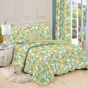 Phong Cách Mỹ Đầy Màu Sắc Nhà Máy Trực Tiếp Bán Chất Lượng Cao Sang Trọng Vua Kích Thước In Polyester Khăn Trải Giường Tờ Thiết Lập Bộ Đồ Giường Sang Trọng - Product Image 3