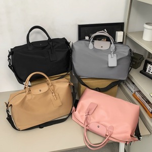 Bolso de Mano Elegante y Texturizado para Viajes, Transpirable, de Poliéster, para Gimnasio, Maternidad, de Gran Capacidad, Ligero, para Viajes Cortos - Product Image 1