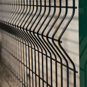 Panneau de clôture de jardin en acier galvanisé de haute qualité, revêtu de PVC, courbé en 3D, à pliage en V, en treillis soudé, avec cadre revêtu pour la sécurité - Product Image 1