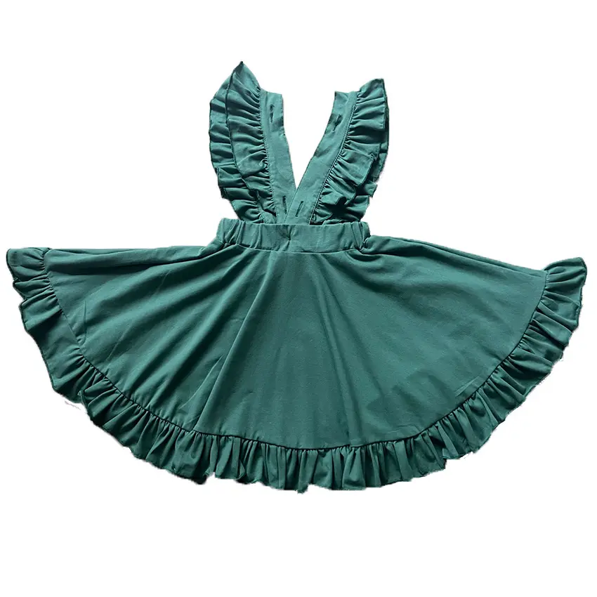 Cute Girls cotton flamenco Dress for girl Casual for Baby Toddler Kids Child twirl dresses