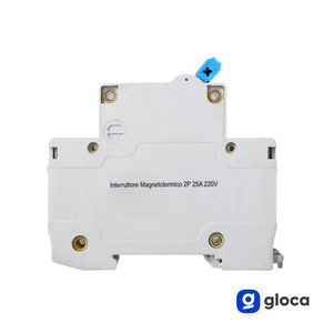 Disjoncteur miniature Gloca 2P 25A 250V Courbe C Montage sur rail DIN JXB1-63 - Product Image 4