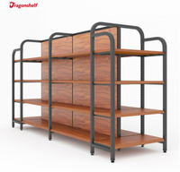 Étagère de présentation en acier inoxydable Dragonshelf et gondole d'étagère de magasin pour l'affichage d'étagères de quincaillerie générale