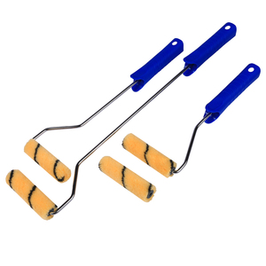 Rouleau à peinture acrylique E-tool, meilleur prix, 6 pouces, à bande noire thermocollée, cadre jaune à dégagement rapide, garantie 6 mois - Product Image 6