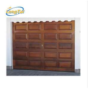 LONG TAI Meilleur <span class=keywords><strong>prix</strong></span> Personnalisé Automatique Électrique Sectionnel Double Peau <span class=keywords><strong>Bois</strong></span> Portes de Garage en Acier pour Villa - Product Image 3