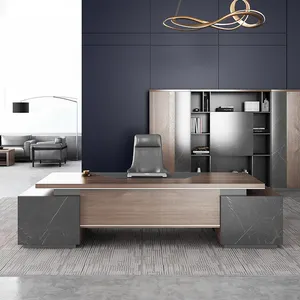 2022 आधुनिक फर्नीचर प्रबंधक डेस्क कार्य केंद्र लक्जरी लकड़ी के कार्यकारी कार्यालय डेस्क कार्यालय की मेज