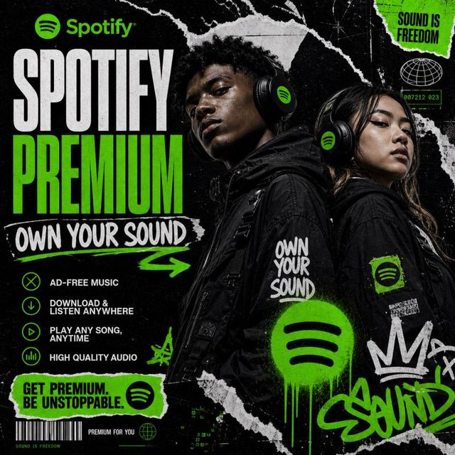 One-year Spo Spoti Spotifyy Premium Music Account Quick Activation Enjoy Your Music Life One Fifth