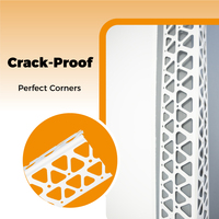 Profilé d'angle en PVC résistant aux UV et aux chocs élevés pour la réparation et la protection des murs