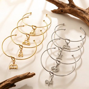Brazalete Zodiacal al por Mayor de Acero Inoxidable Chapado en Oro de 18K para Uso Diario, Constelación Personalizada Ganku - Product Image 2