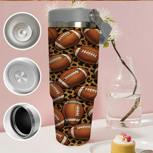 Nfl कस्टम uv मुद्रित 30oz स्टेनलेस स्टील टंबलर आरामदायक फुटबॉल कप पर्यावरण के अनुकूल संयुक्त 2 दिन शिपिंग - Product Image 2