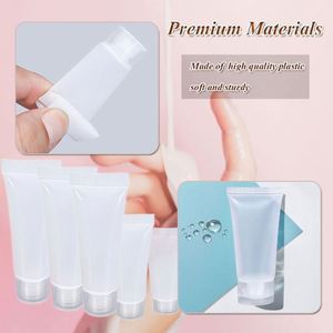 Tubes en plastique transparents souples personnalisables de 5 ml, 10 ml, 15 ml, 20 ml pour masques faciaux et outils de maquillage - Product Image 2