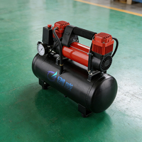 Compresseur d'air portable à piston silencieux sans huile 8L/24L/50L 220V CA refroidi par air 20kg avec garantie 1 an pour gonflage de pneus et pulvérisation