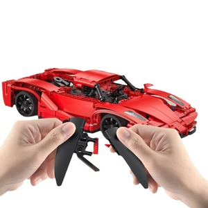 Kada Red Blade Sport Car 51304 Plastic <b>Building</b> <b>Blocks</b> Remote Control Electric Toy for Boys - Product Image 2