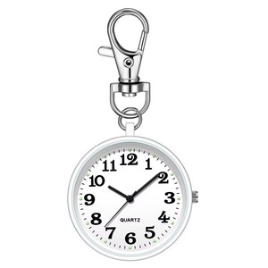 QW366 Orologio da Tasca Antico per Studenti e Funzionari, Display Digitale Luminoso, Semplice Orologio al Quarzo con Portachiavi in Acciaio Inossidabile - Product Image 4