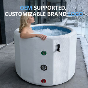 Baignoire à glace gonflable portable <span class=keywords><strong>en</strong></span> PVC pour l'<span class=keywords><strong>extérieur</strong></span>, pour les athlètes de la salle de sport, récupération par immersion froide, 80x100cm, 95 gallons, utilisation <span class=keywords><strong>en</strong></span> <span class=keywords><strong>spa</strong></span> de massage - Product Image 4