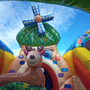 <span class=keywords><strong>Castillo</strong></span> Inflable <span class=keywords><strong>El</strong></span> Bosque <span class=keywords><strong>Encantado</strong></span> con Tobogán, Casa de Brinco Inflable Comercial para Niños, Brincolín Inflable para Fiestas - Product Image 5