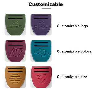 Wholesale Cheap Custom Logo PU Leather White Luggage Tags Travel <b>Accessories</b> <b>Suitcase</b> Tag - Product Image 2
