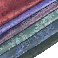 Tissu Brocart Polyester Prix de Gros pour Robe Traditionnelle, Tissu Brocart Jacquard Motif Fleur de Loquat pour Doublure de Costume