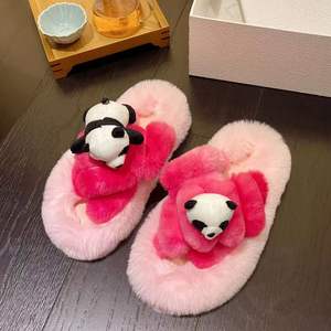 รองเท้าแตะ<span class=keywords><strong>ใน</strong></span>บ้านผ้าฝ้ายน่ารักน้ำหนักเบาสำหรับผู้หญิงใส่ในบ้านกลางแจ้ง/<span class=keywords><strong>ใน</strong></span>ร่มสำหรับใส่<span class=keywords><strong>ใน</strong></span>บ้านตุ๊กตาหมีแพน<span class=keywords><strong>ด</strong></span>้าสำหรับฤดูร้อนฤ<span class=keywords><strong>ด</strong></span>ูหนาว - Product Image 5