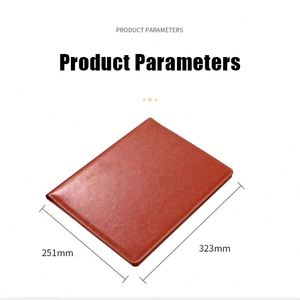 Wholesale Custom Business Office <b>Folder</b> Data Board Leather Pu Notepad <b>A4</b> Gift With Logo - Product Image 3
