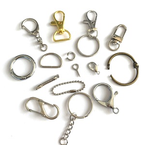 อุปกรณ์เสริมสำหรับพวงกุญแจโลหะสีเงิน/สีทอง/สีโรสโกลด์พวงกุญแจรูปตะขอสำหรับตกแต่งโซ่แบบ DIY - Product Image 5