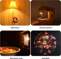 40W Équivalent Mini T20 LED Candélabres Ampoules Dimmable Blanc Chaud 2200K pour Hotte de Gamme Lampes de Chevet Jardin E12/E14 Verre