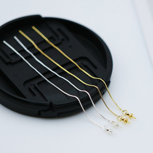 S925 Sterling Silver <b>Box</b> Chain <b>Drop</b> Earrings Gold Plated Tassel Pearl Women's Jewelry Accessories 0.6mm Wire Diameter - Product Image 2
