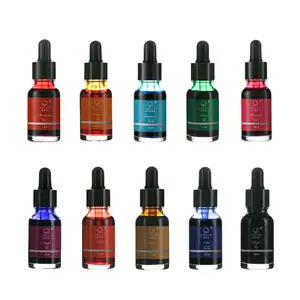 Dip Pen Kalligrafie Inkt Glazen Fles Tekening 15Ml Inkt Groothandel Aangepaste Vulpen Kleur Inkt