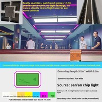 Lumière linéaire LED moderne à raccordement sans soudure, lampe d'ambiance pour salle de billard, rétroéclairage lumineux de style bar pour l'éclairage des salles de jeux