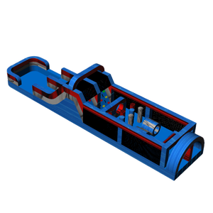 Pista de Obstáculos Inflable de PVC de Grado Comercial, Pista de Obstáculos Inflable para Niños, Juegos Deportivos Inflables para Jardín - Product Image 1