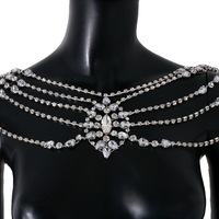 Maille gland épaule chaîne bijoux de mariage pour femmes collier robe plusieurs rangées Sexy Bikini Cosplay maillot de bain été corps chaîne