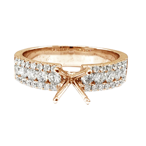 แหวนเพชรทองคำแท้ 18K ดีไซน์เนอร์สำหรับผู้หญิง เครื่องประดับชั้นดี เหมาะสำหรับงานหมั้น งานแต่งงาน และโอกาสพิเศษ - Product Image 2