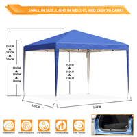 Cadre commercial de luxe pour tentes pliantes Pro 3x3m pour l'extérieur
