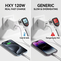 Chargeur mural USB super rapide CE FCC QC 5.0 120W à port unique pour téléphones mobiles