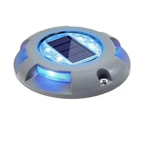 Luz Solar Led <span class=keywords><strong>para</strong></span> exteriores IP68, lámpara de jardín, cubierta de escalera, suelo impermeable, camino de entrada, muelle de patio, marcadores de carretera, luces de perno solares - Product Image 1