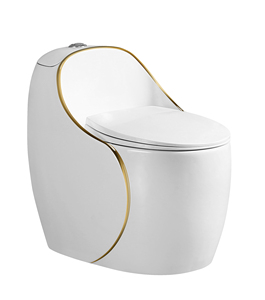 Nouveau modèle H6 <span class=keywords><strong>WC</strong></span> monobloc moderne en céramique, <span class=keywords><strong>noir</strong></span> <span class=keywords><strong>et</strong></span> <span class=keywords><strong>blanc</strong></span>, multicolore, allongé, à double chasse (flush), avec siphon en P - Product Image 4