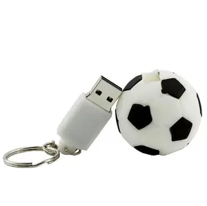The pvc football shape usb flash drives for custom gift memory stick with 1g 2g 4g 8g rubber pen drive
