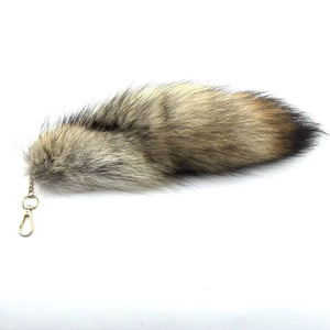 Chaînes de clés en fourrure de renard, fourrure d'animal véritable, moelleuse, vente en gros, haute qualité, grande taille, chaîne de clés en peluche naturelle personnalisée - Product Image 5