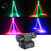 Luz LED giratoria de 36W con efecto láser y estroboscópico 3 en 1, control remoto DMX, para discoteca, bar, club, fiesta, boda, Navidad, efecto de iluminación para escenario