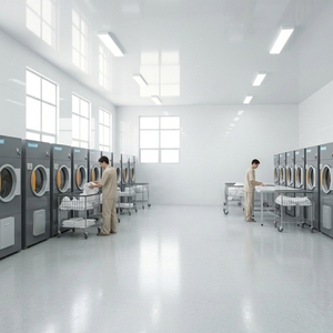 Séchoir industriel entièrement automatique en acier inoxydable 304 de 70 kg avec chauffage électrique/<span class=keywords><strong>à</strong></span> vapeur, certifié CE pour le Royaume-Uni, pour usage en blanchisserie - Product Image 2